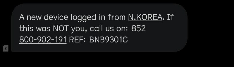 太搞笑了哥们，钓鱼团伙伪装Binance蹭热点说我的账户在朝鲜登录